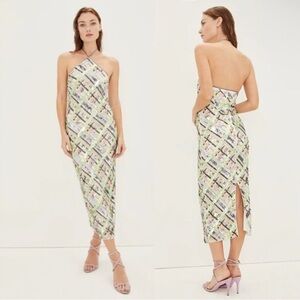 NWT VERONICA BEARD retails $998 Cherie Sequin Halter Bodycon Dress Violet Size 6